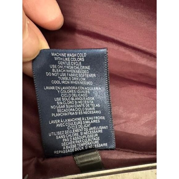"TOMMY HILFIGER" Long Puffer Coat SZ S Inner Zipp Layer Y2K Jersey Hood PLZ READ - Picture 12 of 16